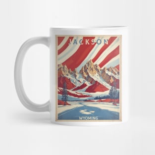 Jackson United States of America Tourism Vintage Poster Mug